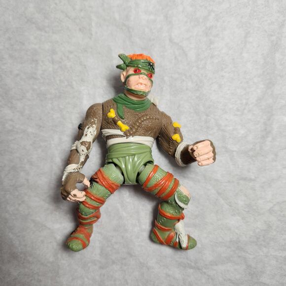 TMNT Vintage 4.5" General Traag And 4.75" Rat King Playmates 1989 Pre-owned - Picture 5 of 7